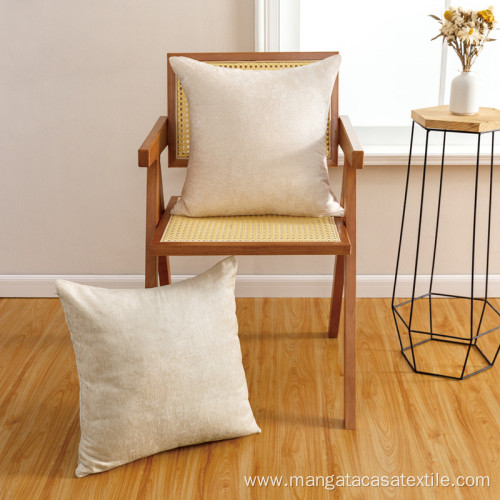 Chenille Square Throw Pillow Covers for Couch